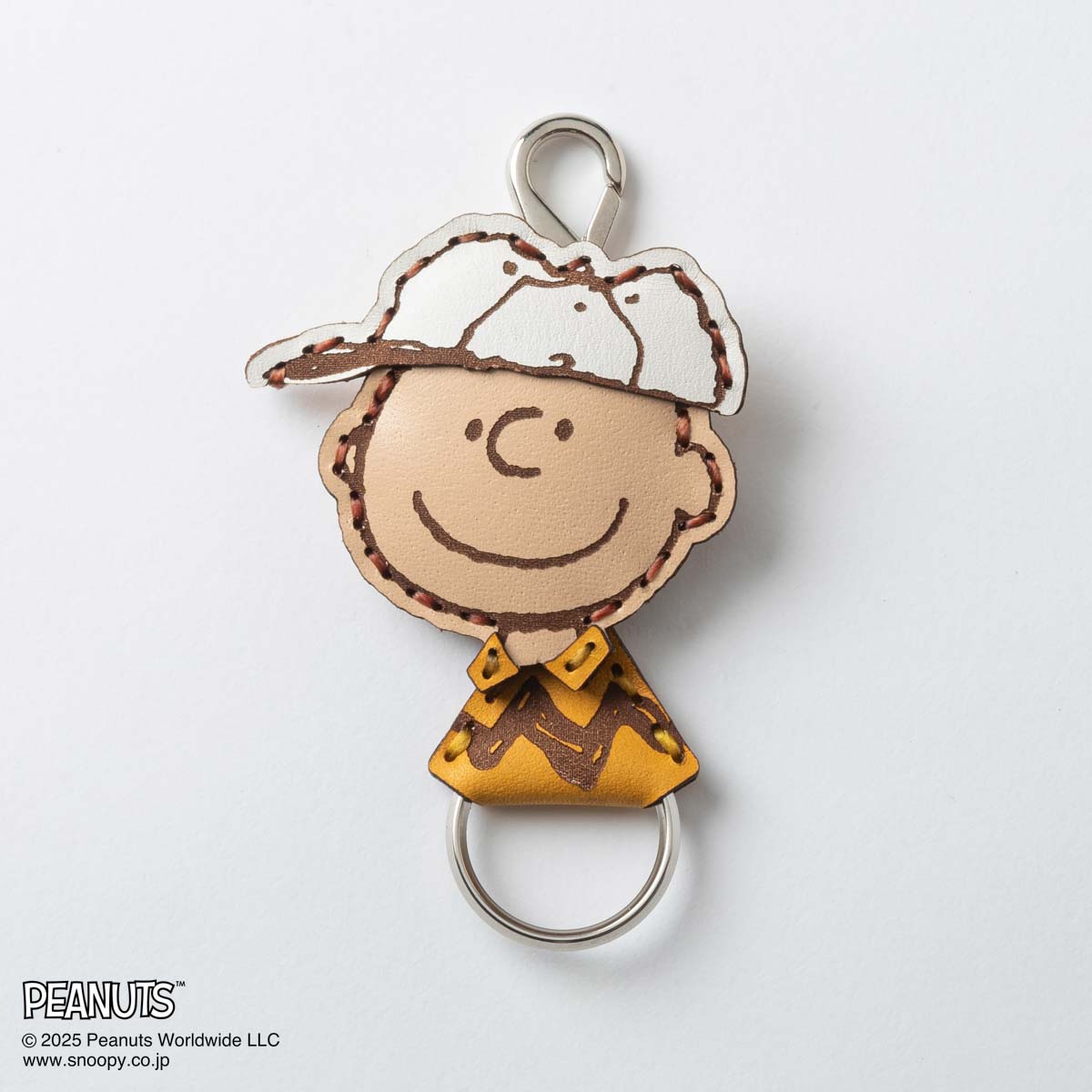 OJAGA DESIGN / Peanuts [BASEBALL CHARLIE BROWN] キーホルダー