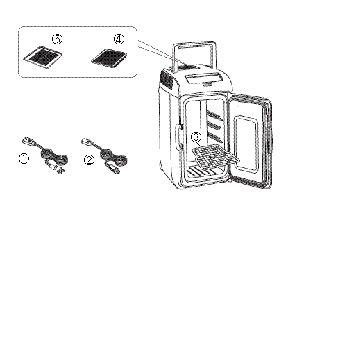 HR-EB07 2電源式コンパクト電子保冷保温ボックス アフターパーツ