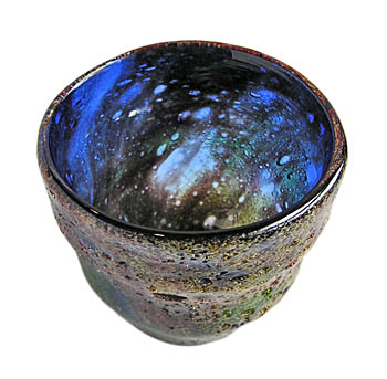 稲嶺盛吉 紅珊瑚 琉球グラス 稲嶺盛吉（宙吹ガラス工房 虹）作