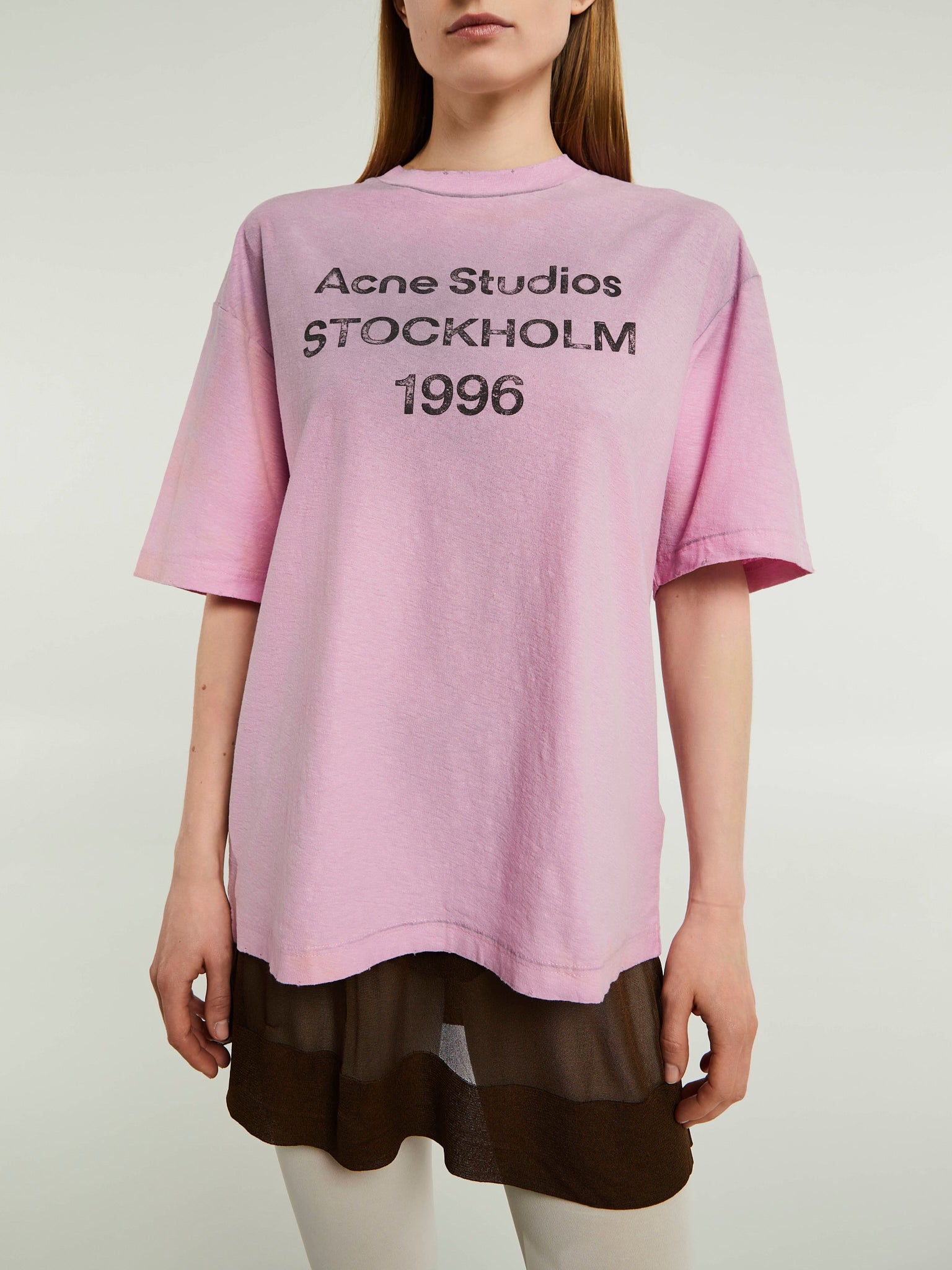 Acne Studios - Relaxed Fit Logo T-Shirt in Cotton Candy Pink – Stoy