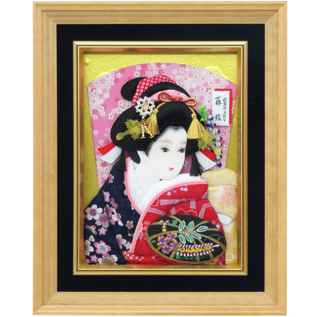 大額入り 押絵羽子板藤娘 – スガ人形店