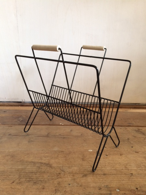 60's ヴィンテージ ミッドセンチュリー ワイヤー マガジンラック