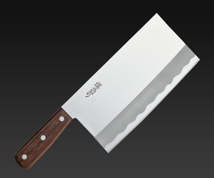 堺の包丁】ステンレス 中華庖丁 ローズ柄 ツバなし – 堺刀司オンライン
