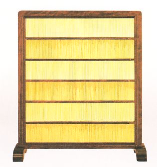 葭衝立・四枚折屏風(葭・竹ヒゴ)【SKK佐々木工業】