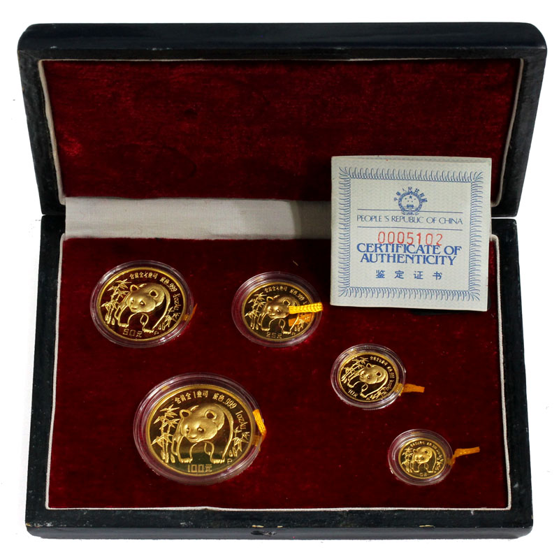 中国銀幣 1986年 張衡人物 5元 2枚セット箱入れ 発行枚数三万枚 本物