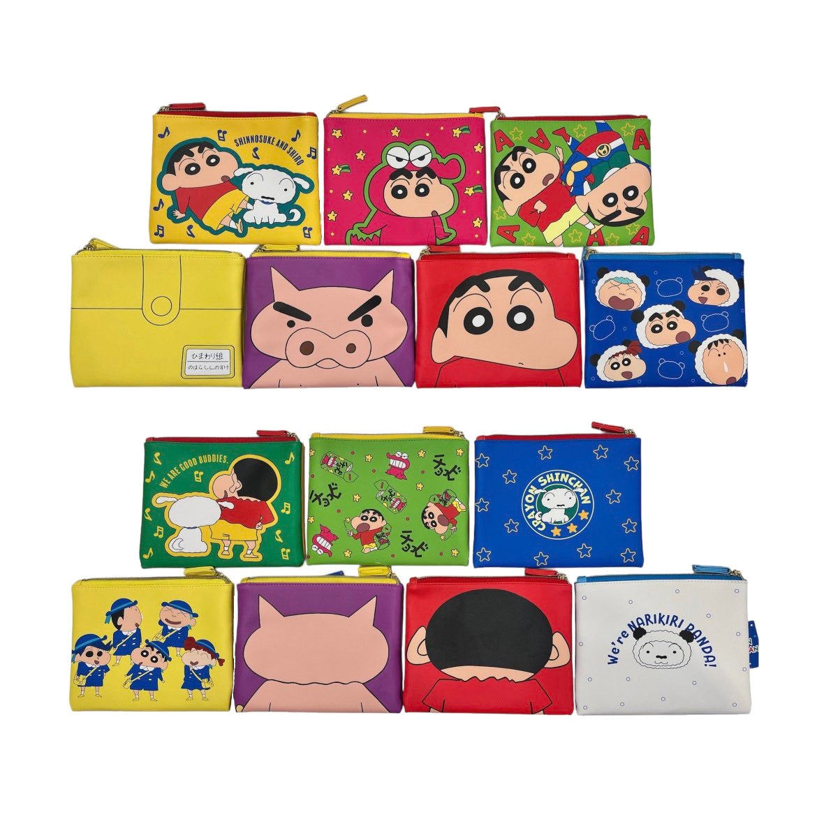 フラットポーチ KY3928RX～KY3934RX (全7柄) – クレヨンしんちゃん公式