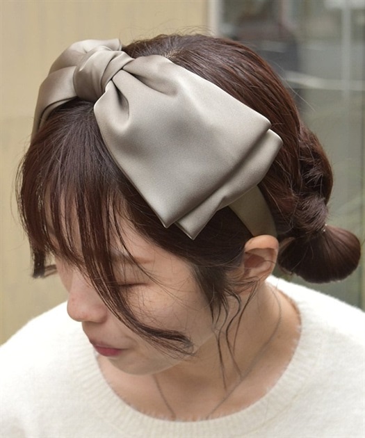 サテンリボンカチューシャ | 雑貨 | axes femme online shop