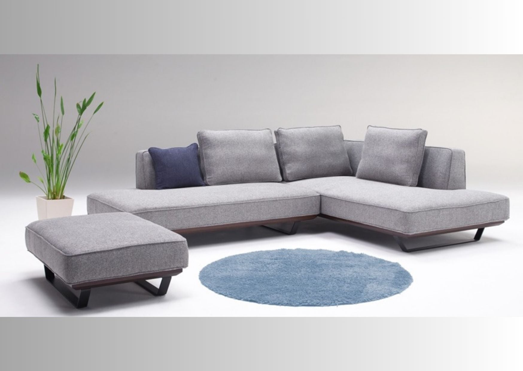 肘の無いシンプルなローバックカウチソファ〔sf161〕 – 府中家具の館