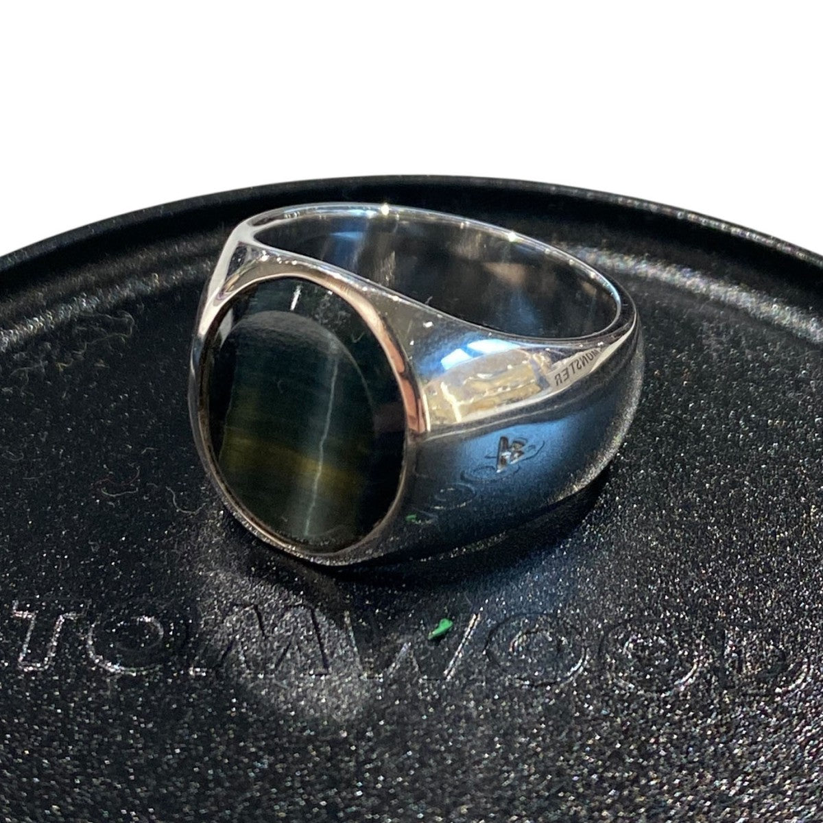 TOM WOOD(トムウッド) Oval Blue Hawk Eye Ringオーバル・ブルー