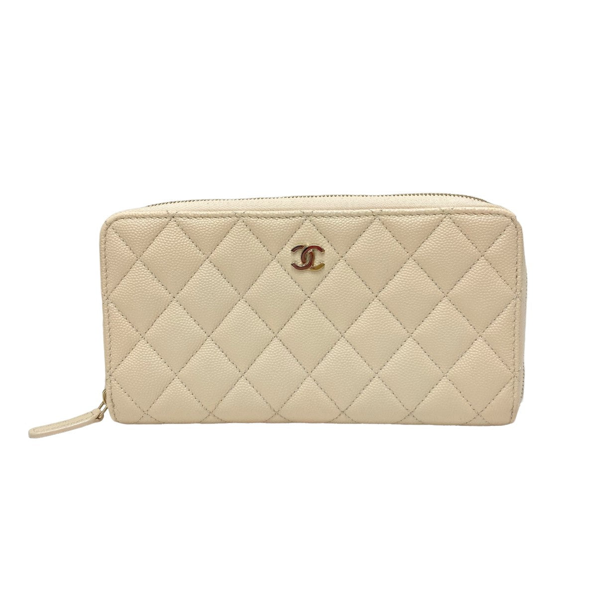 CHANEL(シャネル) マトラッセキャビアスキン長財布 291***** オフ