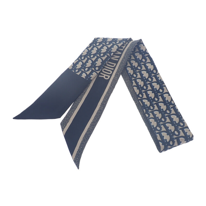 Dior ミッツァ スカーフ 青 紺 シルク 高品質 ディオール ミッツァ