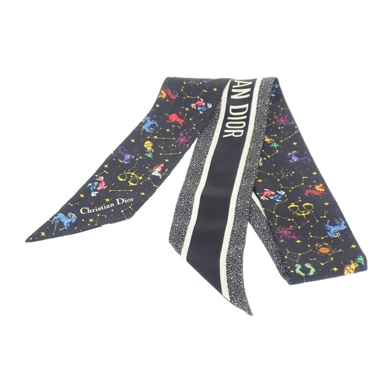 ディオール Dior ミッツァ 24PCO106I611 スカーフ シルク ブラック