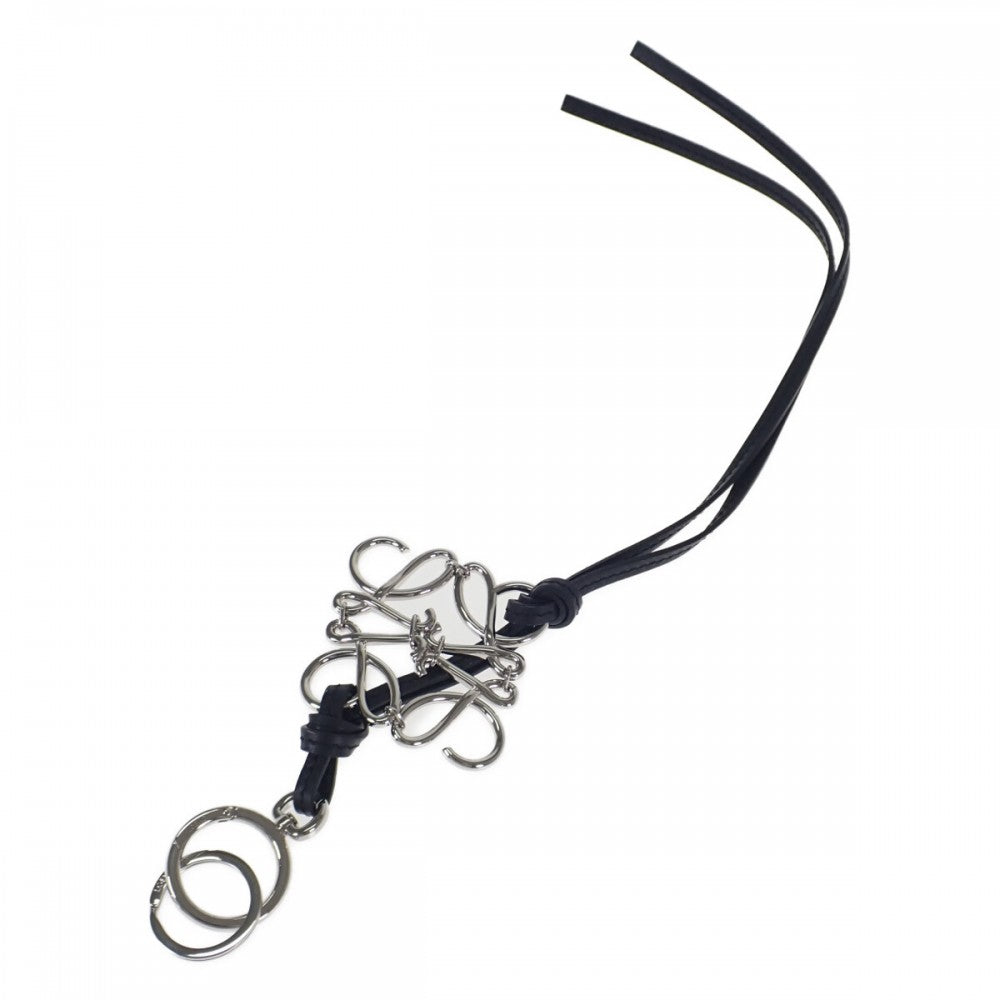 ロエベ LOEWE アナグラム チャーム キーホルダー カーフ パラジウム