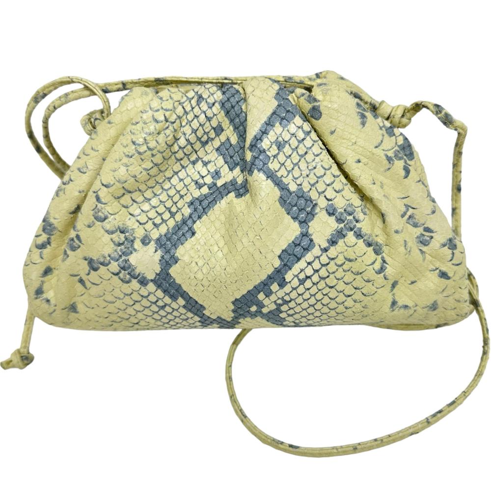 BOTTEGAVENETA/ボッテガヴェネタ】 がま口ポーチ 巾着風 ショルダー