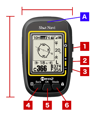 Shot Navi NEO2(ショットナビ ネオ2)::海外ゴルフ場にも対応