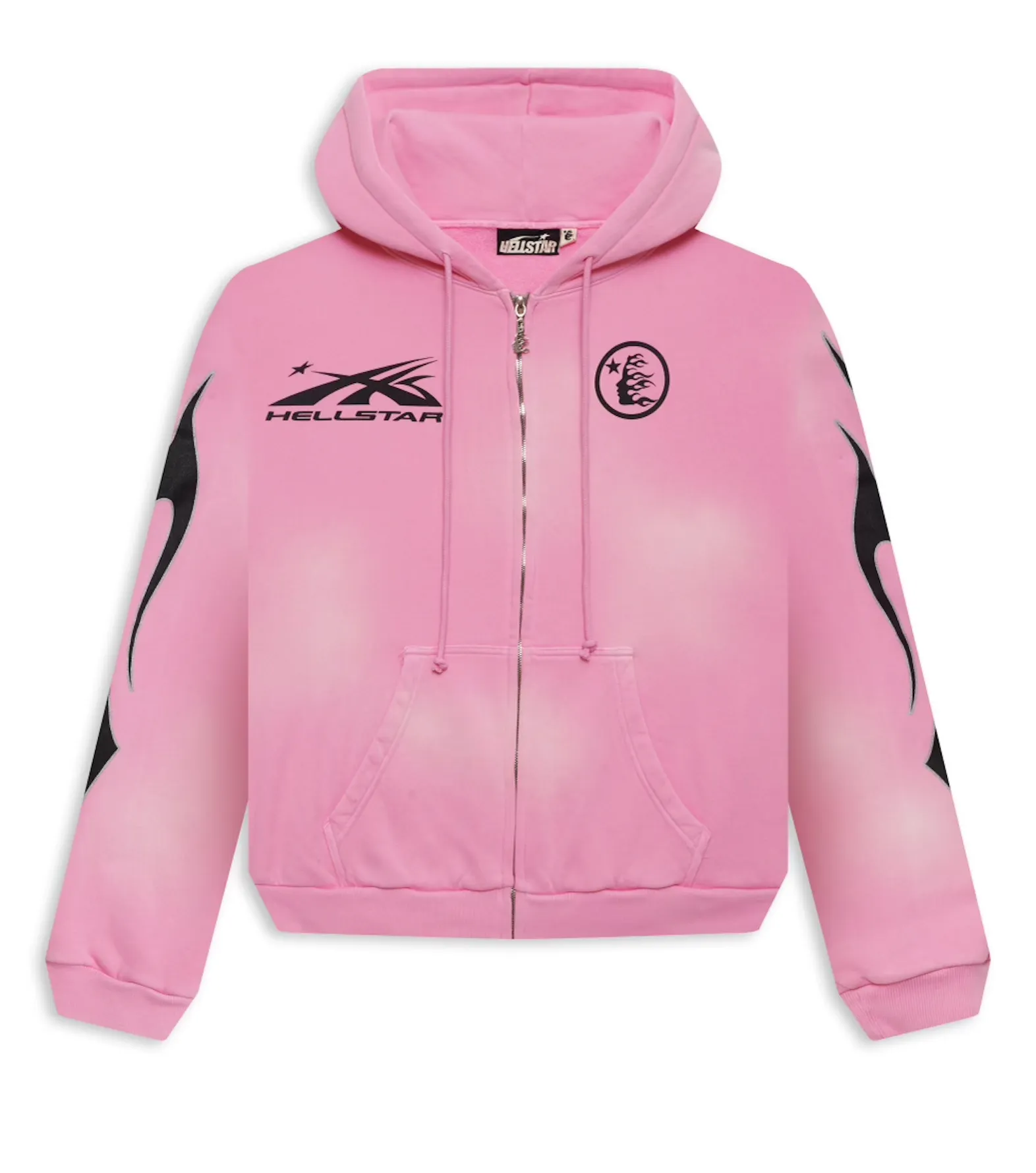 Hellstar 'Pink' Sports Flame Zip Up Hoodie – Showroom LA