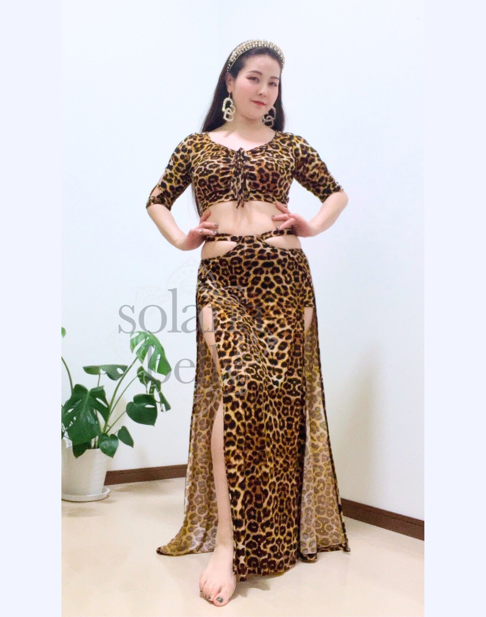 送料無料】即納 ベリーダンス レッスン着 レッスンウェア セットアップ