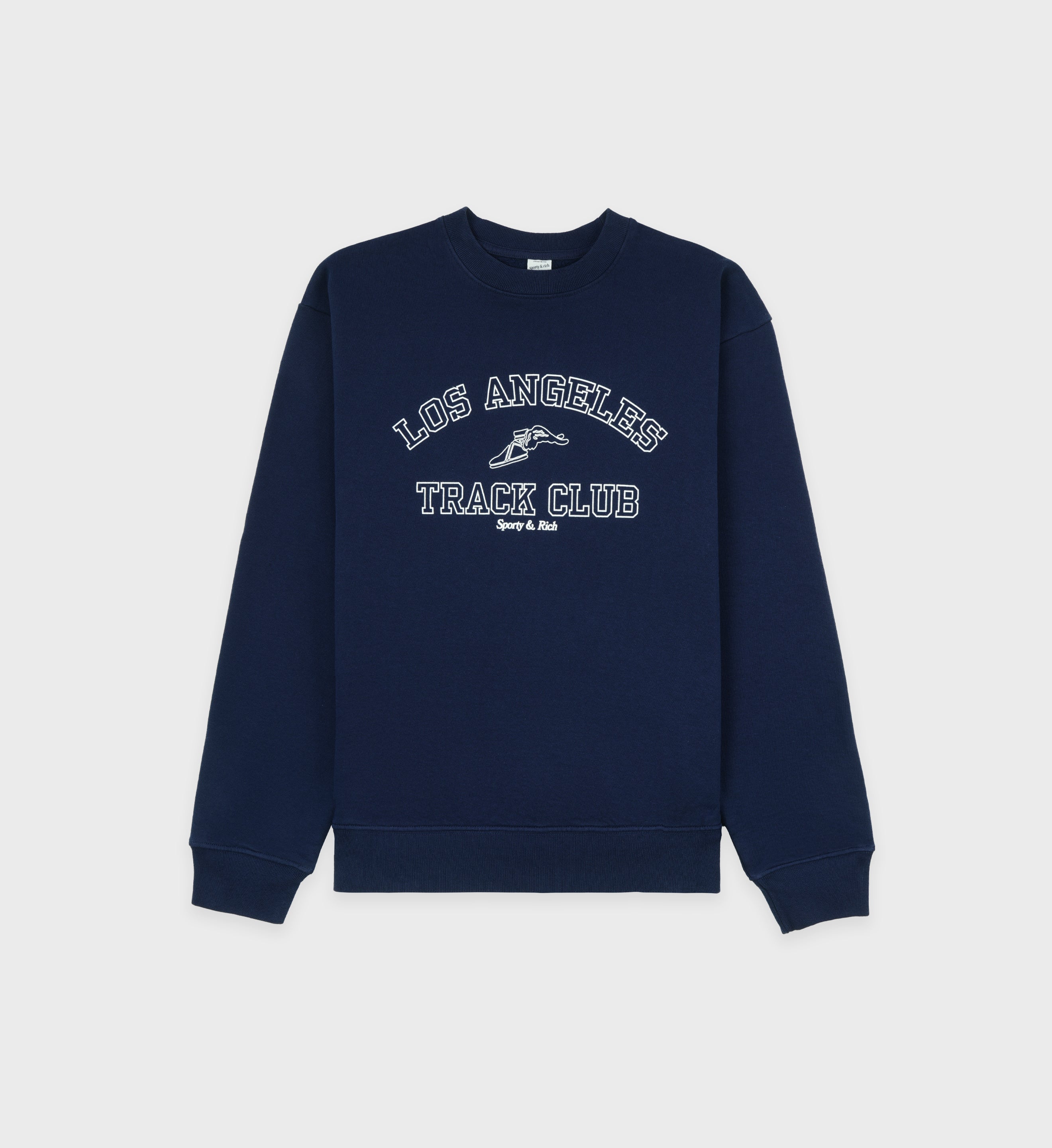 Track Club Crewneck - Navy – Sporty & Rich