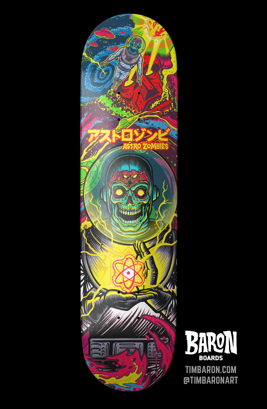 Astro Zombie Skate Deck – Splattergoat Customs