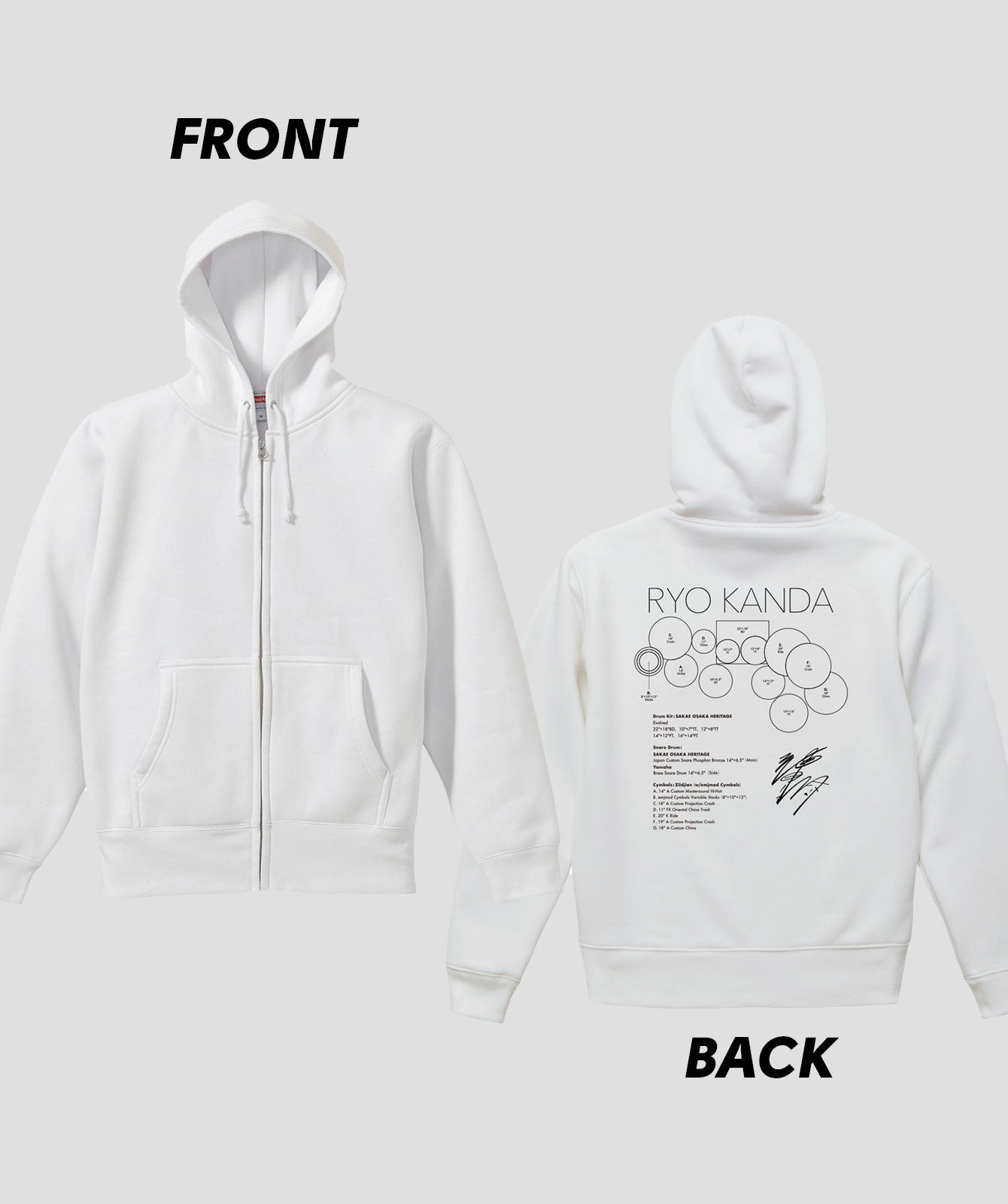 Drummer's Set Up Vol.08 神田 リョウ “Hoodie” – T-OD（株式会社
