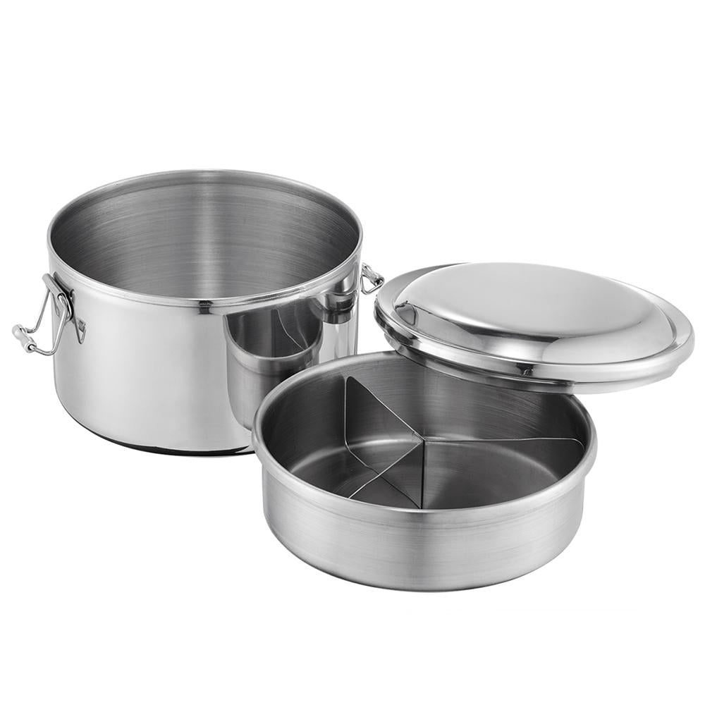 台湾製 ステンレス製 お弁当箱｜圓形不銹鋼便當盒 直径14cm | Taiwan