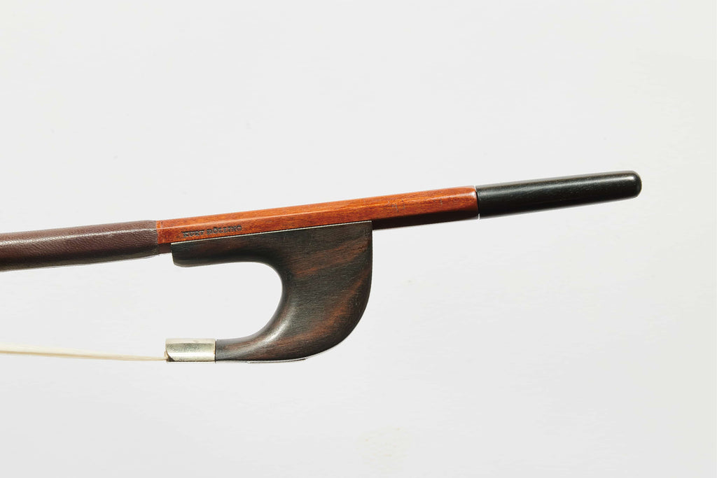 ま*と様 ジャーマンスタイルコントラバス弓ビンテージ 黒毛 ま*と様