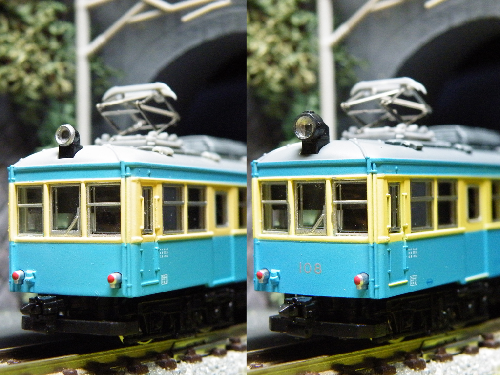 ワ*ダ様 モデモ NT44 箱根登山鉄道 モハ2形 2輌セット ライト