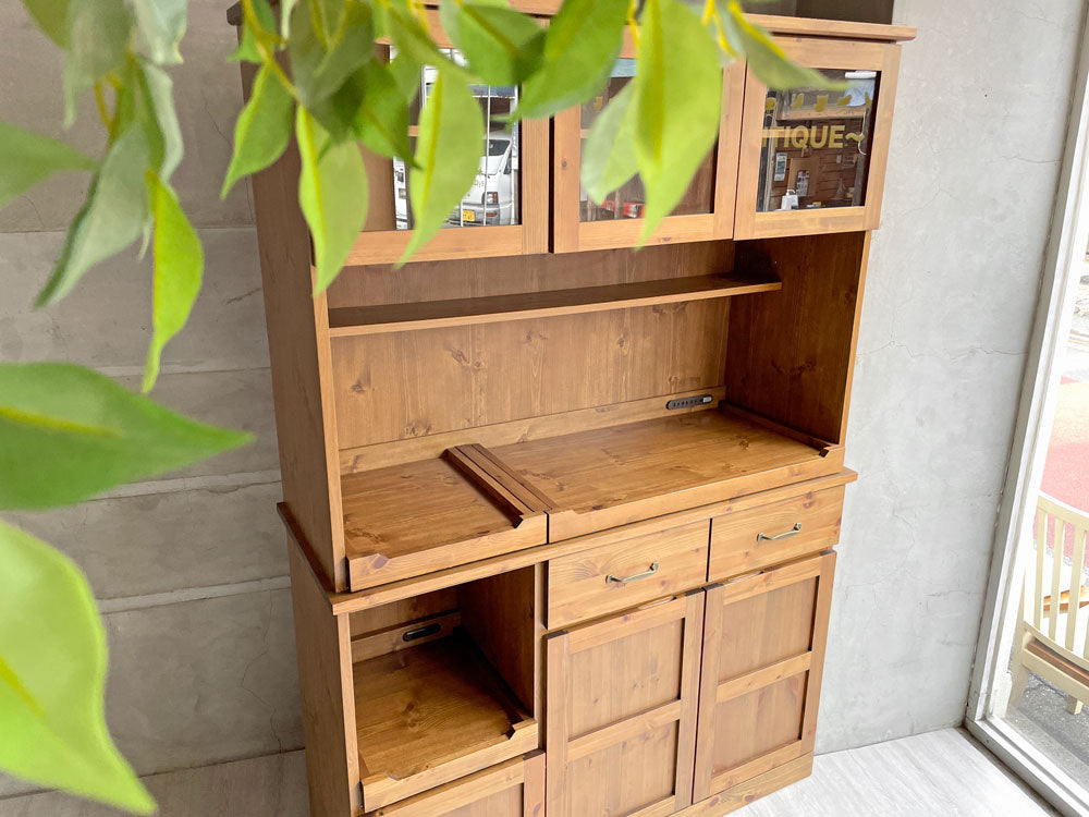 ウニコ unico オトゥール AUTEUR キッチンボード L ワイド 3枚扉 食器