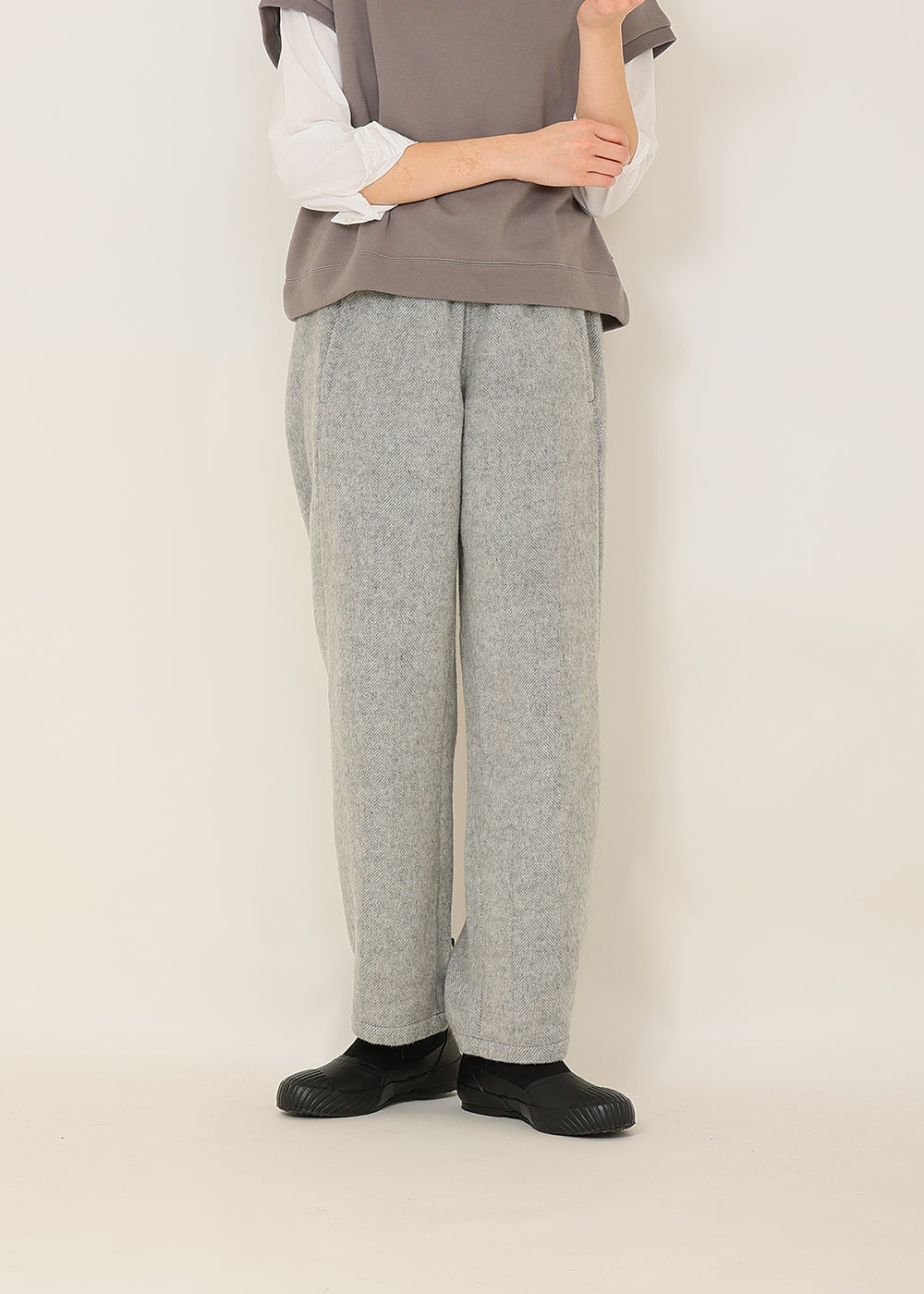 KENZO NIGO ウール混紡 カーゴパンツ グレー KENZO NIGO ウール混紡