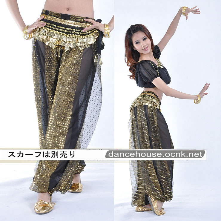 ベリーダンスセットアップ009--「全9色」 ベリーダンス2点セット☆光沢