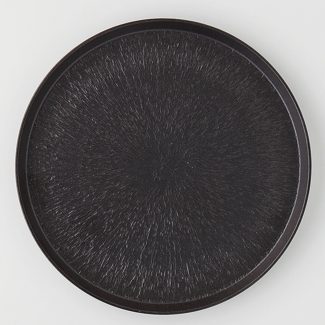 炭化トチリ 切立8.5皿 [ 大皿 ] 26.8×2cm