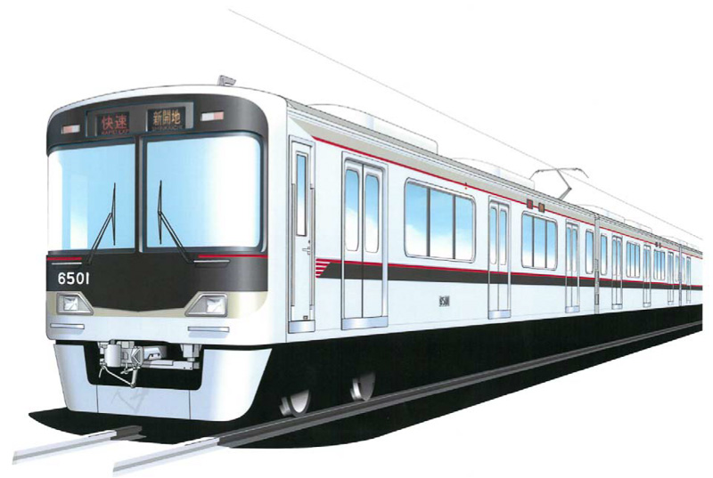 神戸電鉄、2016年春に新型車両「6500系」を導入 川崎重工が3両1編成を