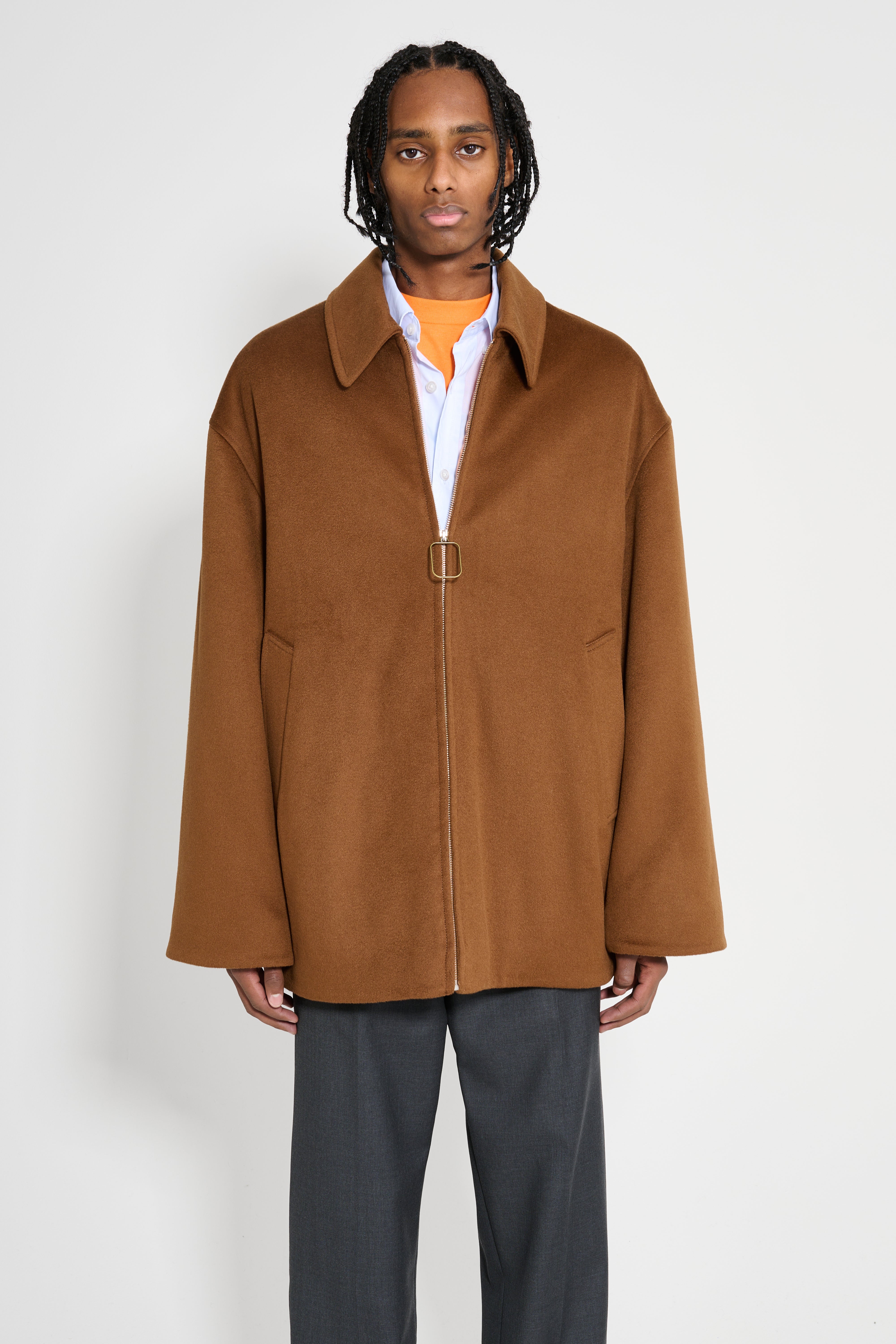 JW Anderson Wire Puller Short Coat Tobacco – Très Bien