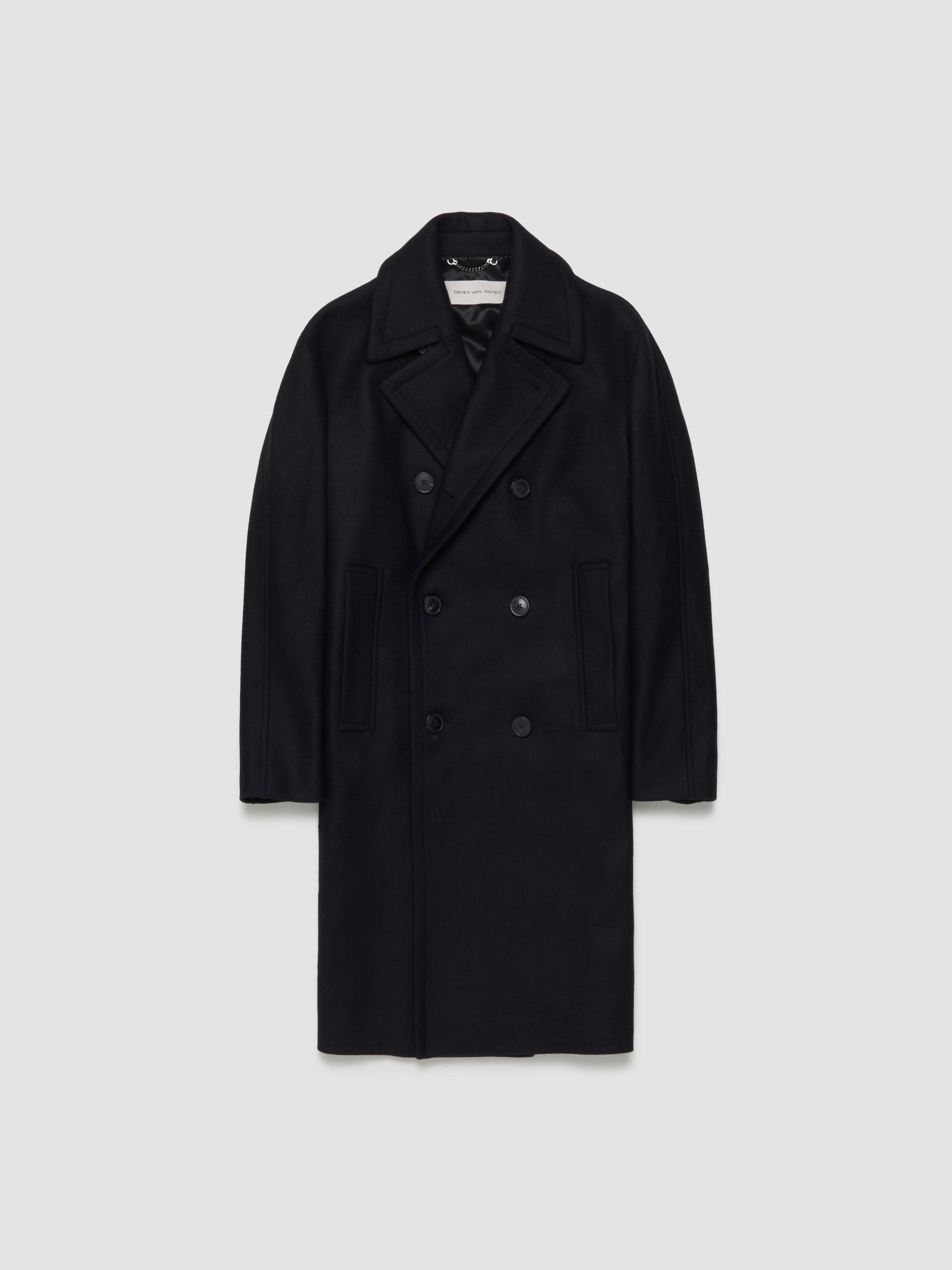 Dries Van Noten コート21aw ブラック Dries Van Noten コート21aw