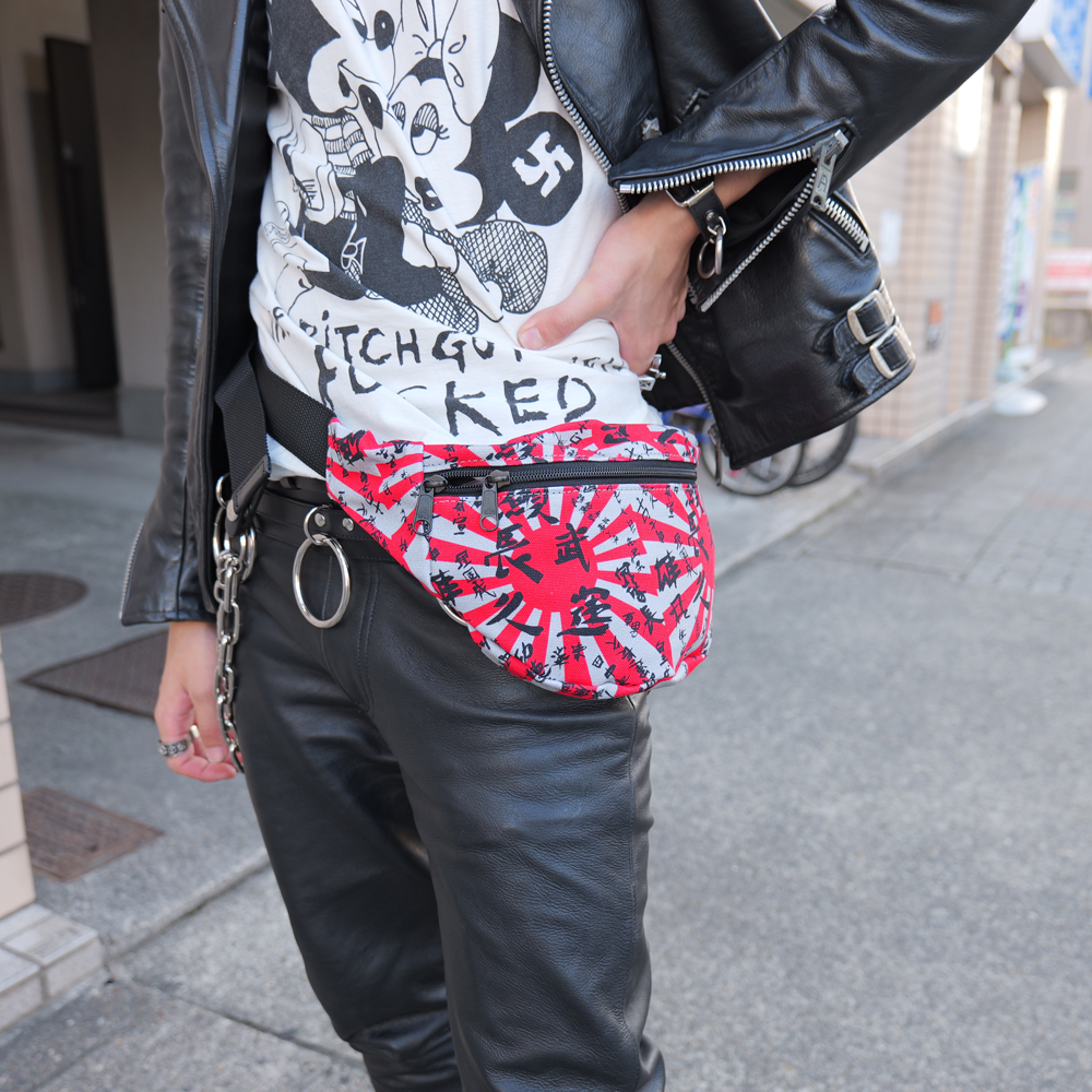 NEON(ネオン) / 旭日旗 x 漢字柄ウエストポーチ