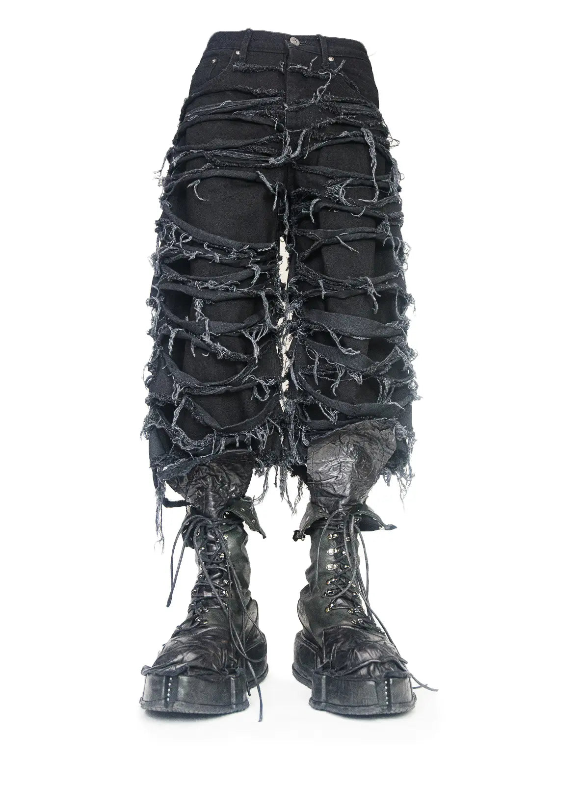 PARADOXE PARIS - REAPER SHORTS BAGGY BLACK DENIM – Paradoxe Paris