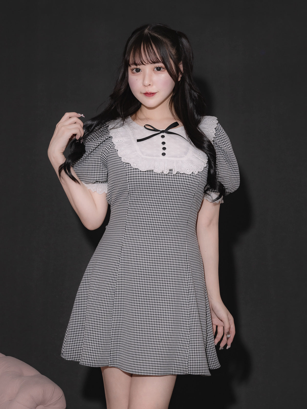 新品】【完売品】pium コットンレースドーリーカフェワンピ コットン