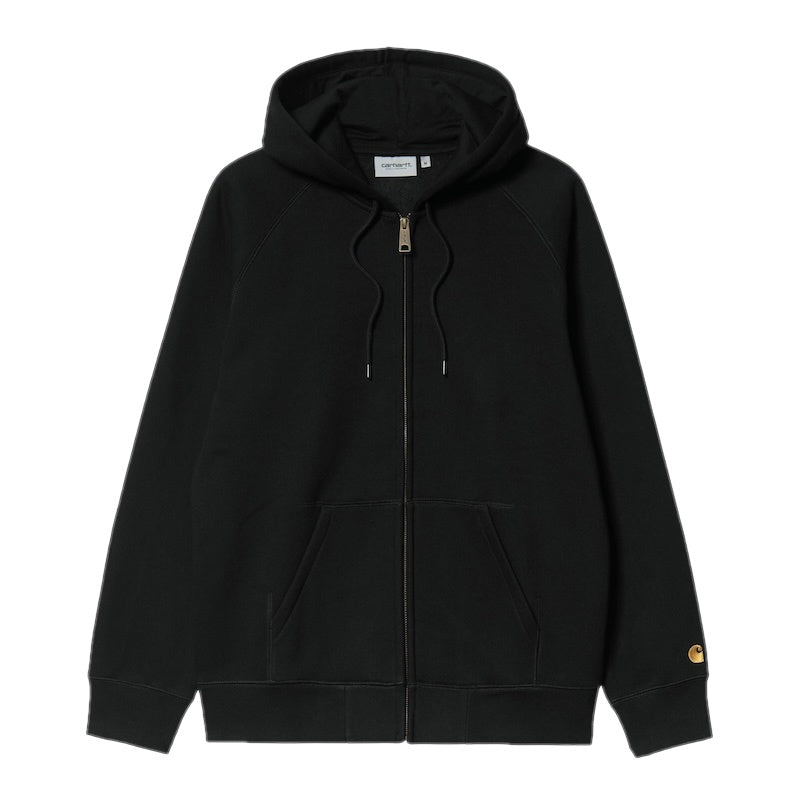 Carhartt WIP ジップアップパーカー HOODED CHASE JACKET ブラック