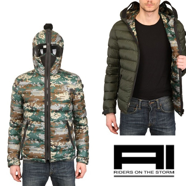 ☆AI アイライダースオンザストーム リバーシブル ダウンジャケット