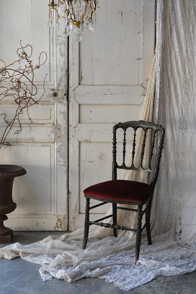 E83-1 フランス アンティーク ナポレオンチェア 椅子