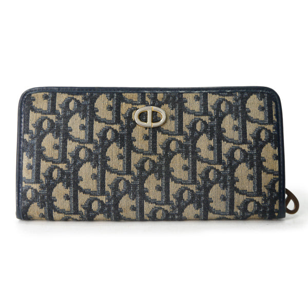 OLD Dior トロッター柄ジャガード長財布（青） – Vintage Shop Rococo