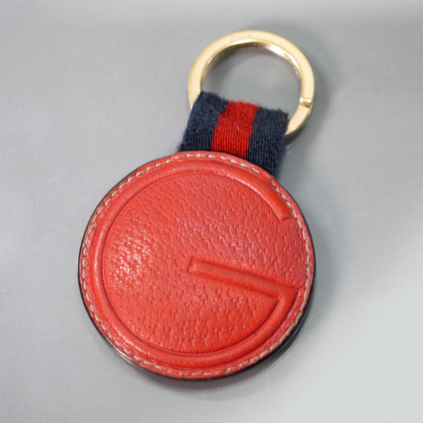 Gucci Gマーク レザーキーリング（赤） – Vintage Shop Rococo