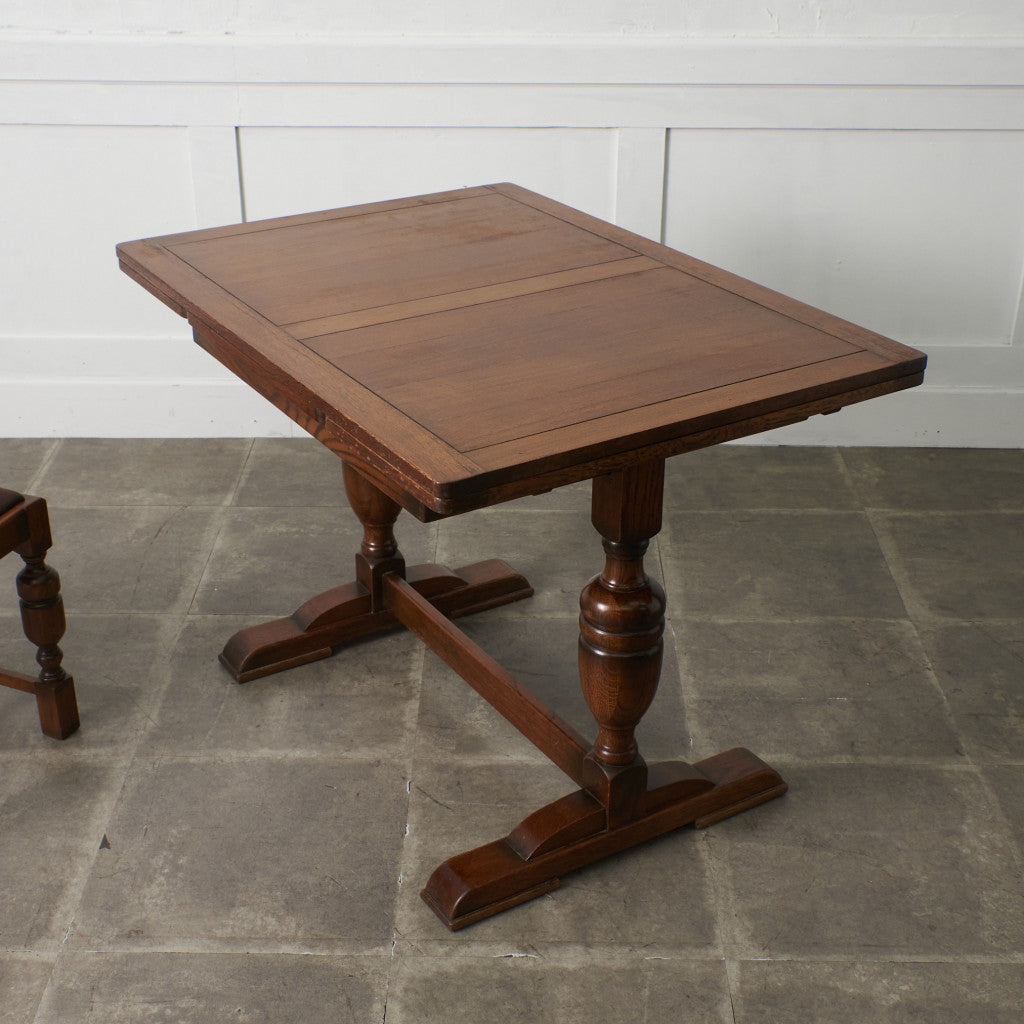 L3710-25 英国アンティーク オーク ドローリーフ リフェクトリー