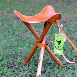 焚き火チェア】エイジングヌメ basta_redskapet バーガンディー 焚き火