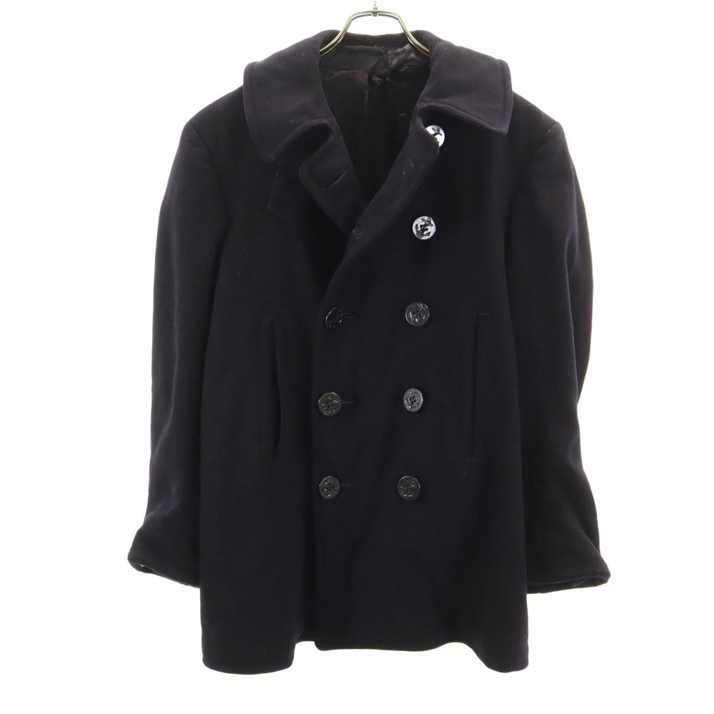 40s US NAVY 米海軍 ビンテージ Pコート 10ボタン M〜L相当 US NAVY