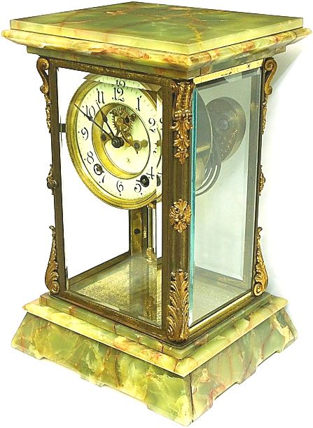 ○アンソニア（ANSONIA・USA）置時計（オニキス）青木様