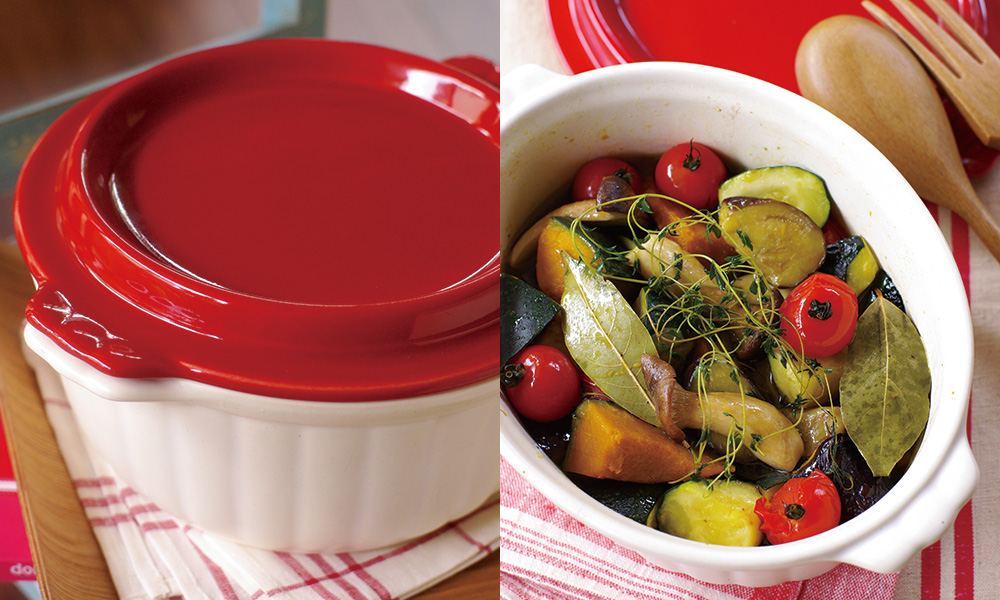 四日市萬古焼の窯元・竹泉窯のウォーターリッド鍋｜竹政製陶有限会社