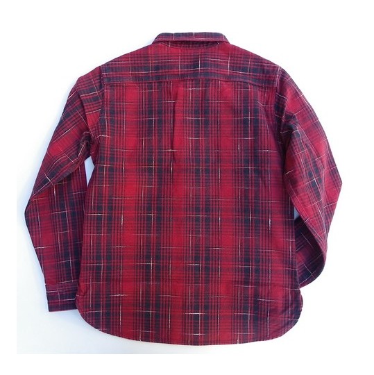 STUDIO D'ARTISAN-スタジオダルチザン- 乱れ絣チェックシャツ 日本製