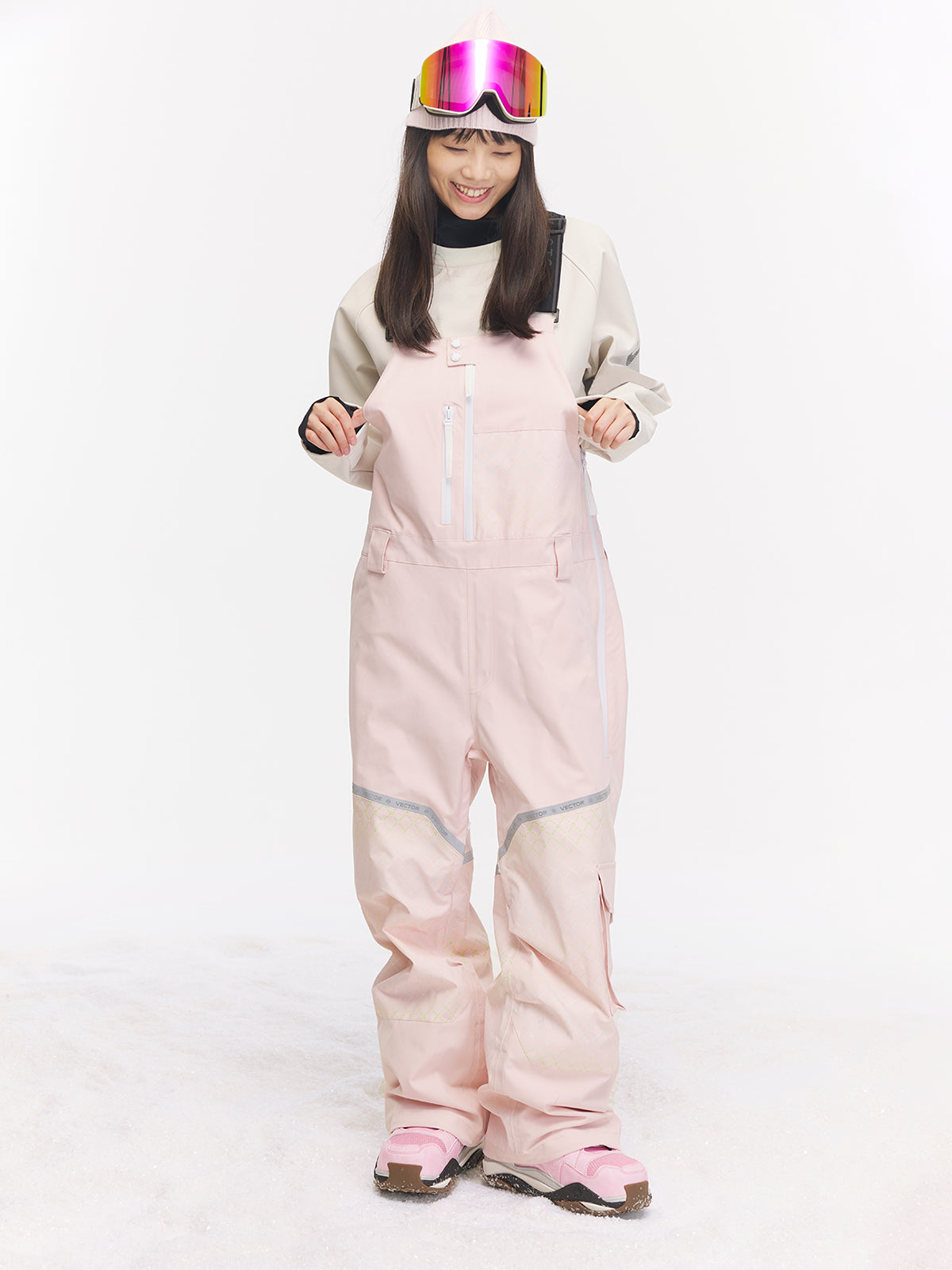 Vector Women's Ski & Snowboard Bibs Classic Snow Pants Waterproof