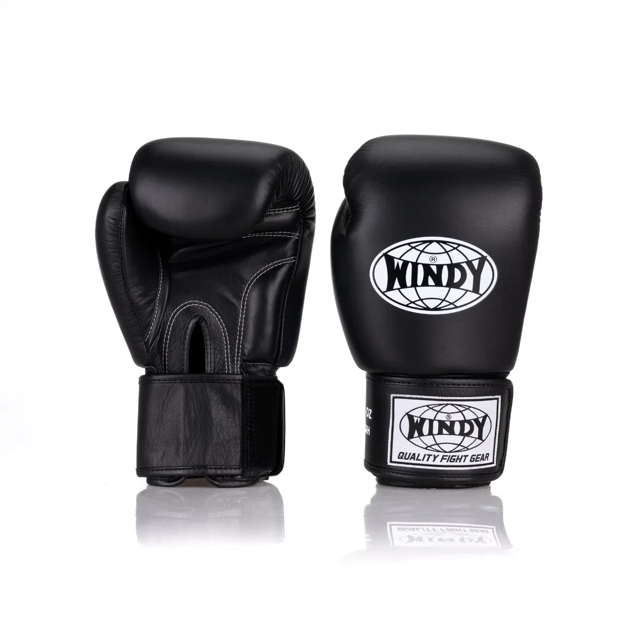 BGVH Classic leather boxing glove - Black | Windy Fight Gear ®
